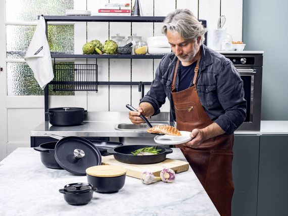 Сковорода гриль KitchenAid Matte Oven-to-table CC004600-001 26 см черная | Зображення 9