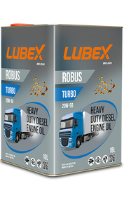 Моторна олива LUBEX ROBUS TURBO 20w50 18л API CF-4, CF; ACEA E2, A2/B2 MAN M 271; MB 228.1