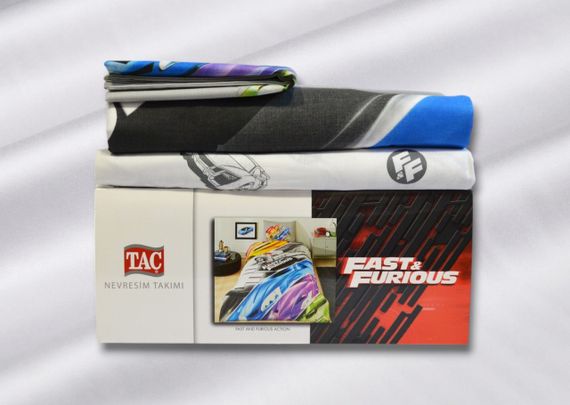 Постільна білизна TAC Disney 160×220 см Fast and Furious Action | Зображення 1