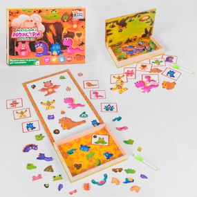 гр Магнитная игра 17037 "Маленькі монстри" (12) на украинском языке "Fun Game"