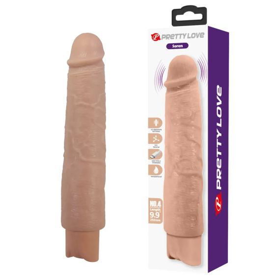Перезарядний вібратор реалістик Pretty Love - Soren Realistic Vibrating Dildo, BW-500083 Sex Aura
