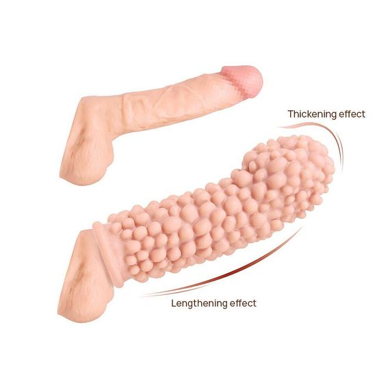 Насадка на член Kokos Extreme Sleeve ES.08 размер M, утолщающая, стимулирующий рельеф sexstyle | Зображення 1