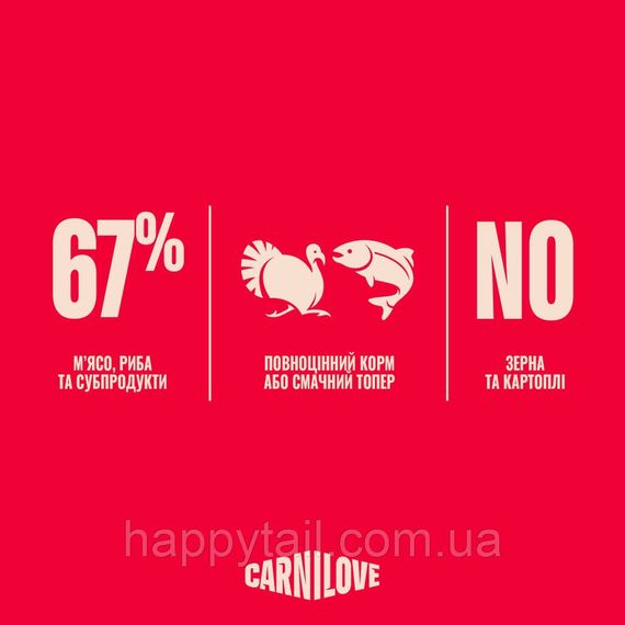 Вологий корм для собак Carnilove Dog Salmon & Turkey з лососем та індичкою — консерва паштет 400 г | Зображення 3