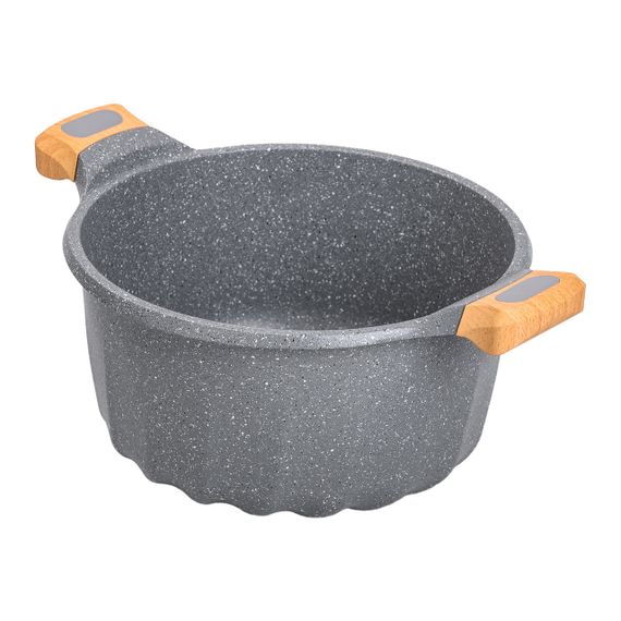 Велика алюмінієва каструля з кришкою, діаметр 28 см, з антипригарним покриттям, 8 літрів HP-4-434G | Зображення 1