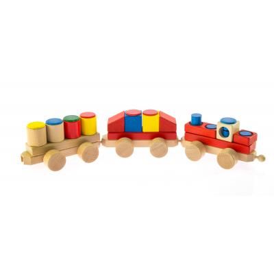 Конструктор Nic деревянный Паровозик (NIC2151) | Зображення 9