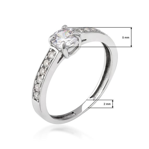 Серебряное кольцо с фианитами Artsriblo артА160к | Зображення 1