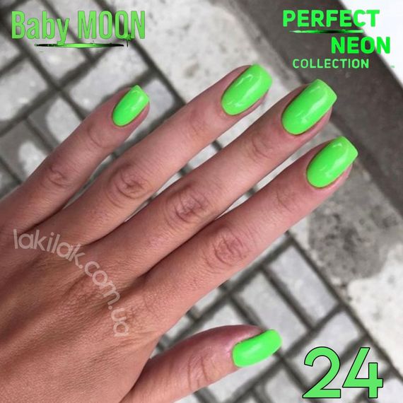 Гель-лак BABY MOON Perfect Neon №24, 6 мл | Зображення 1