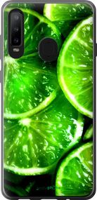 Чохол на Samsung Galaxy A8S Зелені часточки лимона "852u-1636-2448"
