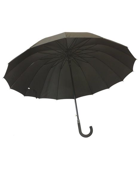 Парасолька-тростина Kitchen Pro+ KT--995--BLK напівавтомат на 16 спиць Чорний | Зображення 1