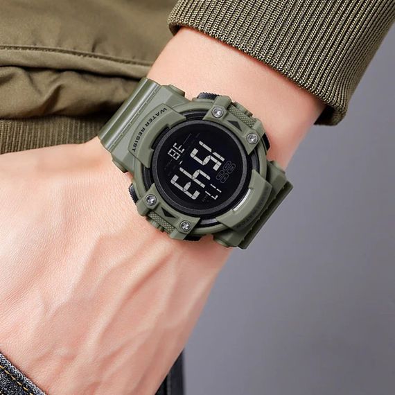 Чоловічий годинник Skmei 2195AG Army Green | Зображення 3