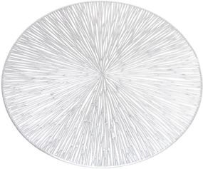 Набір 4 сервірувальних килимка Doily Modern Ø38см, плейсмат (подтарельники), срібло