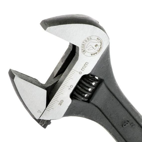 Ключ розвідний 200 мм, Cr-V, чорний, фосфатований, з полірованою головкою INTERTOOL XT-00581 | Зображення 4