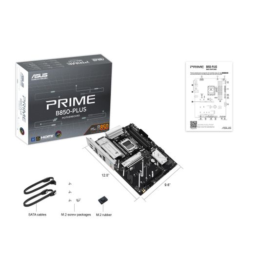 Материнcька плата ASUS PRIME B850-PLUS sAM5 B850 4xDDR5 M.2 HDMI DP ATX 90MB1LC0-M0EAY0 | Зображення 6