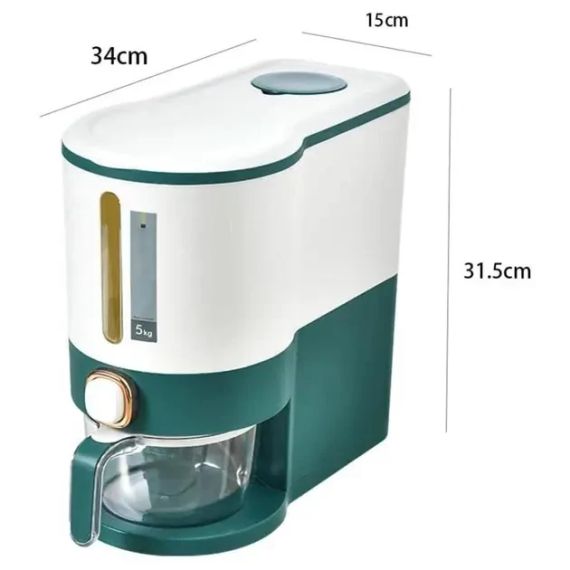 Диспенсер для сыпучих продуктов с дозатором "Профи-Дозатор 5000" / Контейнер для хранения сыпучих продуктов | Зображення 1