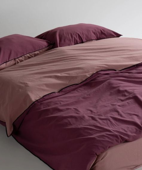 Постільна білизна Limasso Stonewashed Essualte 200 х 220 см Old Rose - Raspberry | Зображення 5