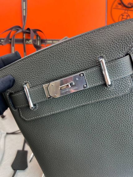 Месенджер коричневий Hermes Hac a Dos PM Coffee c885 | Зображення 5