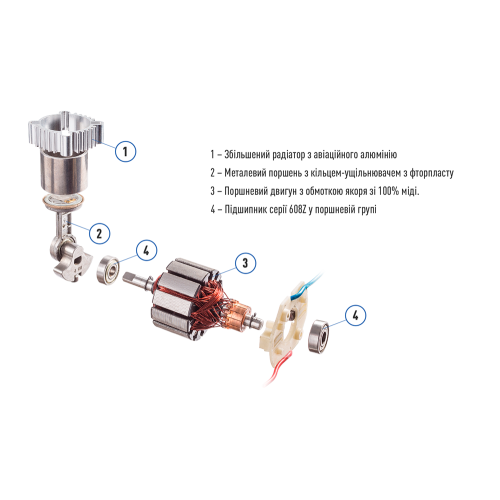 Компресор "ViTOL" К-20 100psi/12Amp/35л/прикурювач | Зображення 2