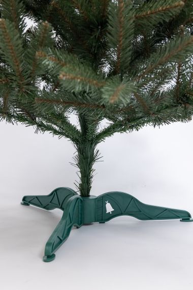 Штучна ялинка «Різдвяна ніч» 1,3 м – преміум якість, реалістична, компактна, на пластиковій підставці | Зображення 3