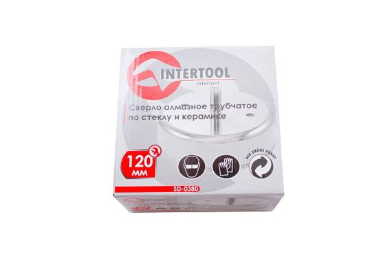Сверло трубчатое по стеклу и керамике Intertool - 120 мм (SD-0380) | Зображення 2