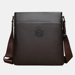 Сумка чоловіча шкіряна через плече планшет коричнева Feidikabolo Original (950К)