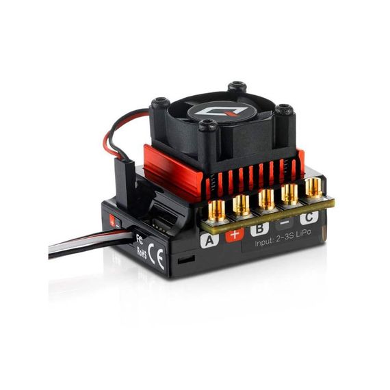 Безколекторний регулятор швидкості HOBBYWING QUICRUN WP-10BL120 G2 SENSORED Brushless ESC 120A | Зображення 1