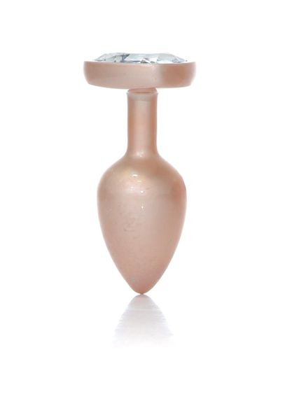 Анальна металева пробка Plug-Jewellery Pearl Gold Heart PLUG- Clear S Sex Aura | Зображення 7