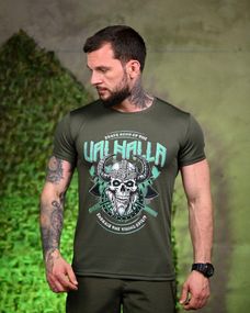 Тактична футболка, що виводить піт Valhalla oliva ПП7704
