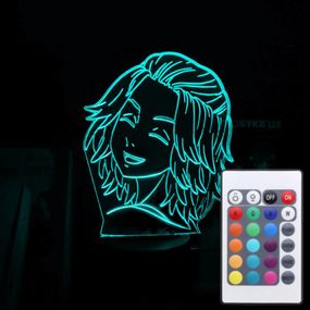 Акриловый светильник-ночник с пультом 16 цветов Манджиро Сано 2 tty-n001981