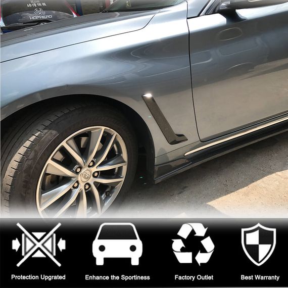 Карбоновые накладки на передние крылья (для Q50 Base/Sport 2014-2020) для Infiniti Q50/Q60 | Зображення 1
