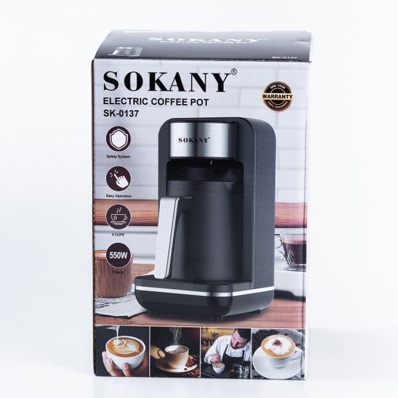 Електротурка Sokany SK0137 автоматична 550 Вт 250 мл | Зображення 7