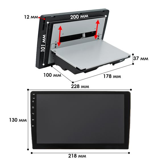 Автомагнітола 2DIN 7 дюймів з ОС Android, підтримка Wi-Fi та Bluetooth, XPRO, LONG 15 (MER-12867_3003) | Зображення 6