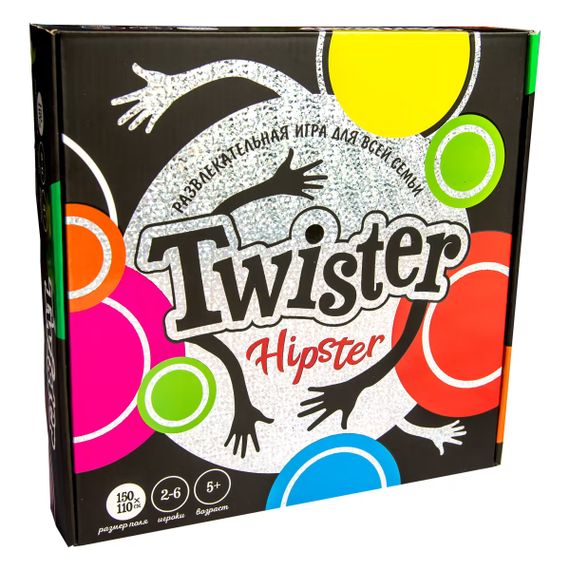 Розважальна гра Твістер Twister-hipster російською мовою (30325)