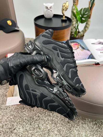 Кросівки Air Max Plus All Black Reflective , текстиль , В'єтнам 38 24 см | Зображення 3
