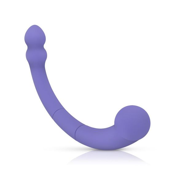 Двосторонній вібратор Good Vibes Leah, фіолетовий Sex Aura