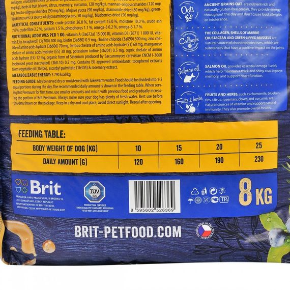 Корм сухий Brit Premium Dog Adult M для дорослих собак середніх порід вагою 10-25 кг з куркою 8 кг | Зображення 3