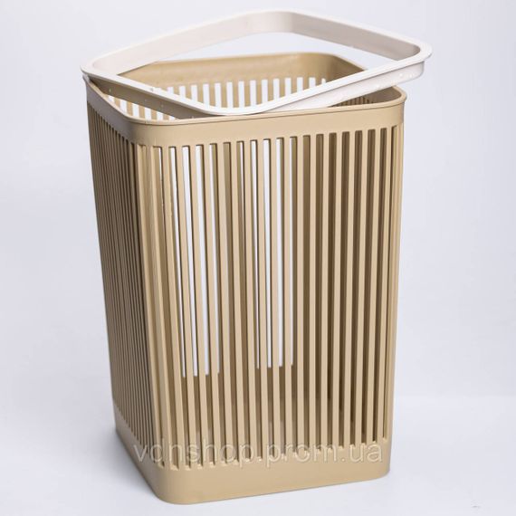 Кошик для сміття пластиковий в офіс для паперу 22×22×30 (см) кошик під сміття 8 (л) відро для сміття Коричневий HP-45-9OL | Зображення 2