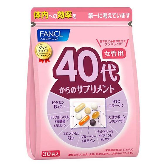 Вітамінно-мінеральний комплекс для жінок Fancl 40s Supplement for Women 30 packs