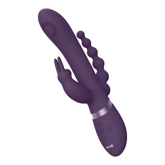 Вибратор-кролик Rini   цвет: фиолетовый3 в 1 Vive (Нидерланды) sexstyle | Зображення 2