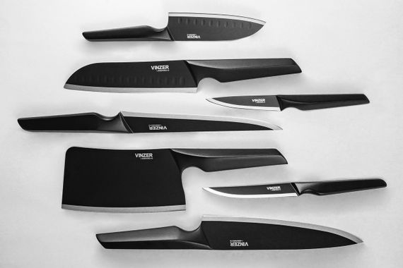 Нож для мяса Vinzer (Винзер) Geometry Nero Line 20.3 см (50303) | Зображення 2