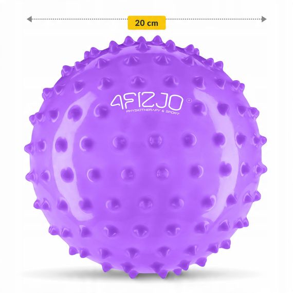М'яч для пілатесу, йоги, реабілітації 4FIZJO 20 см (масажний) Violet (P-5905973406086) | Зображення 3