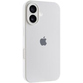 Чехол Silicone Case Full Camera Protective (AA) для Apple iPhone 16 (6.1") Белый / White