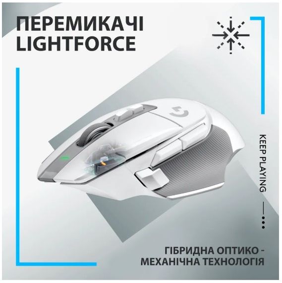 Миша Logitech G502 X LIGHTSPEED White (910-006189) | Зображення 1