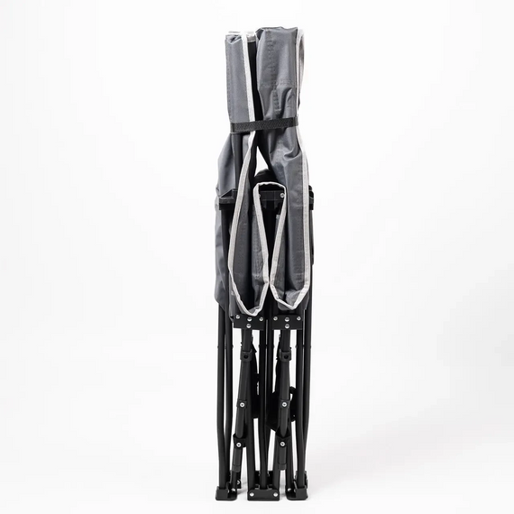 Кровать туристическая раскладная 185х60х50 см складной лежак походная раскладушка Серый | Зображення 7