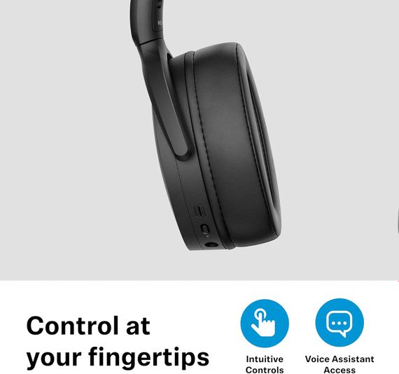 Навушники накладні SENNHEISER HD 4.50 BTNC Wireless ANC Black Bluetooth/NFC-модуль Чорні | Зображення 5