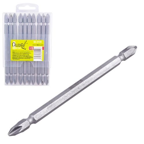 Alloid. Набір біт магнітних двосторонніх для шуруповерта PH2 120мм, S2 (10шт)