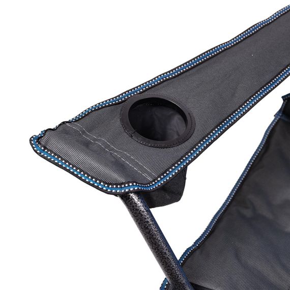 Крісло для риболовлі розкладне туристичне 58х94х95 см складне крісло для відпочинку на природу Синє | Зображення 7