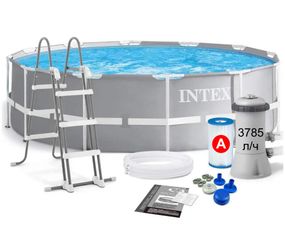 Intex 26718, Каркасний басейн 366 x 122 см Prism Frame Pool, Intex 26718