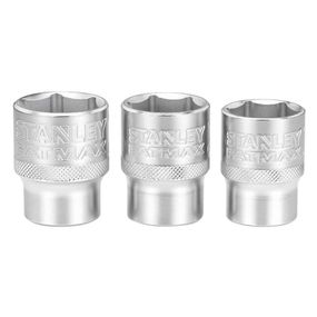 Набір торцевих головок 1/2 Maxi Drive, із шестигранним профілем, 3 шт: 21, 22, 24 мм STANLEY FMMT17095-0