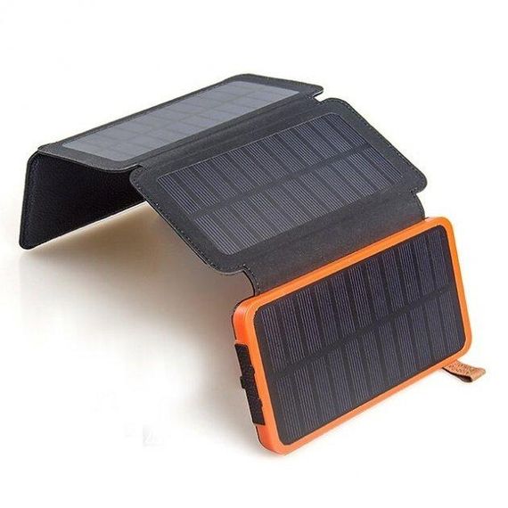 Повербанк 10 000 mAh с солнечными панелями Solar Charger Power Bank | Зображення 3