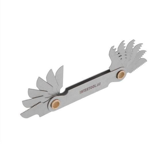 Резьбомір метричний 12 од. (0,5-3,0) INTERTOOL SD-8400 | Зображення 4